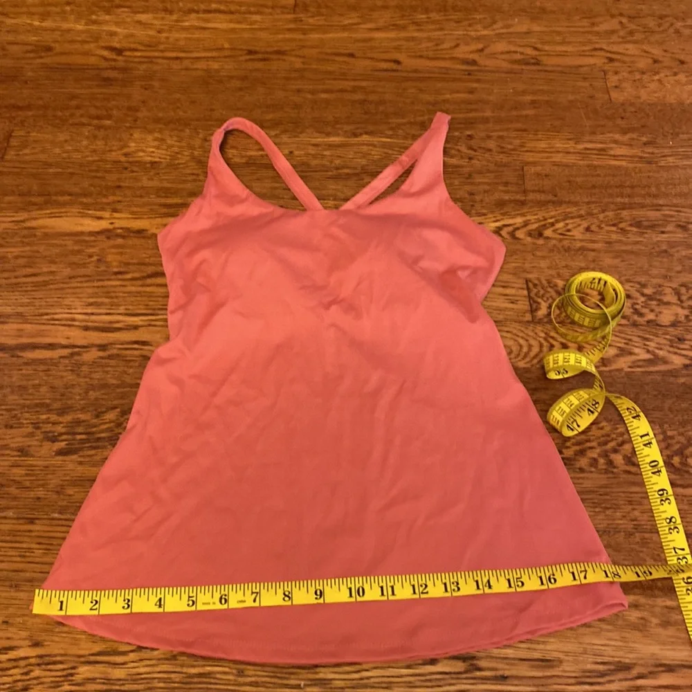 SAVVI Retired Small Peach Cross Back Padded Shelf Bra KUMA Tank Top - Picture 7 of 11